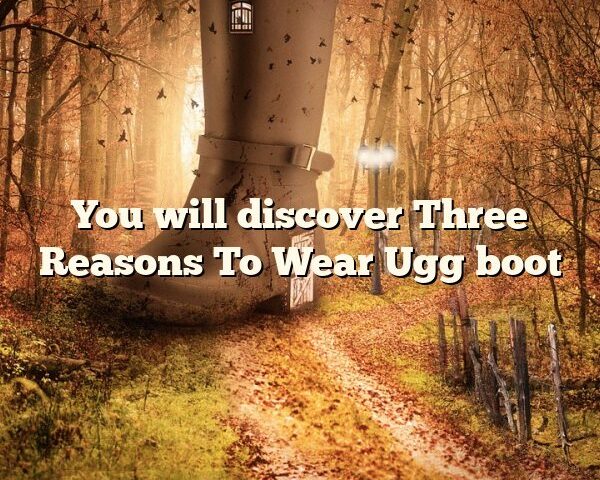 You will discover Three Reasons To Wear Ugg boot