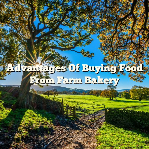 Advantages Of Buying Food From Farm Bakery