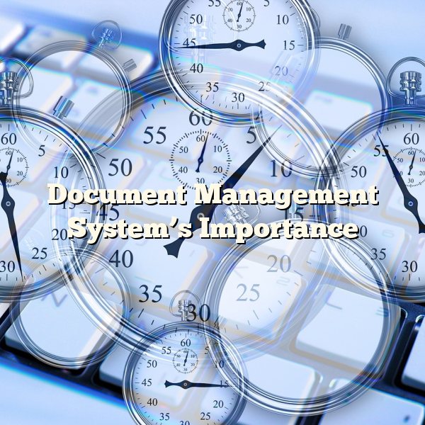 Document Management System’s Importance