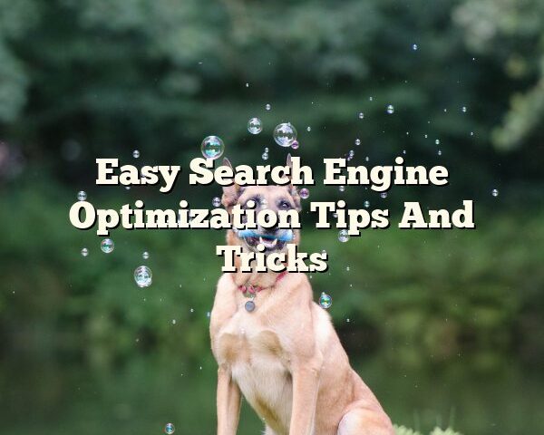 Easy Search Engine Optimization Tips And Tricks