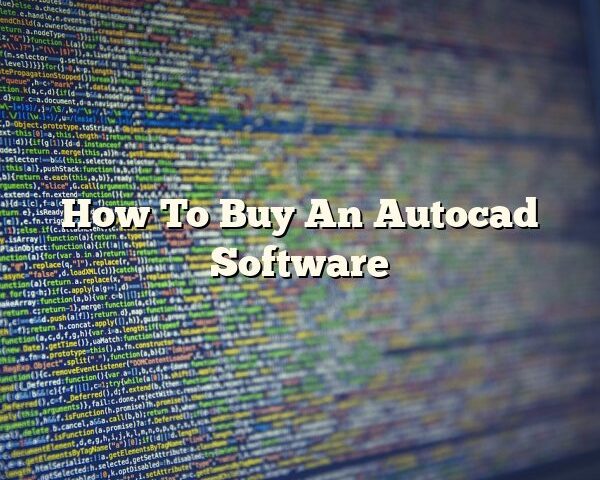 How To Buy An Autocad Software