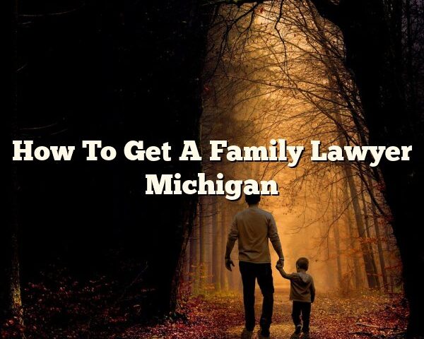 How To Get A Family Lawyer Michigan