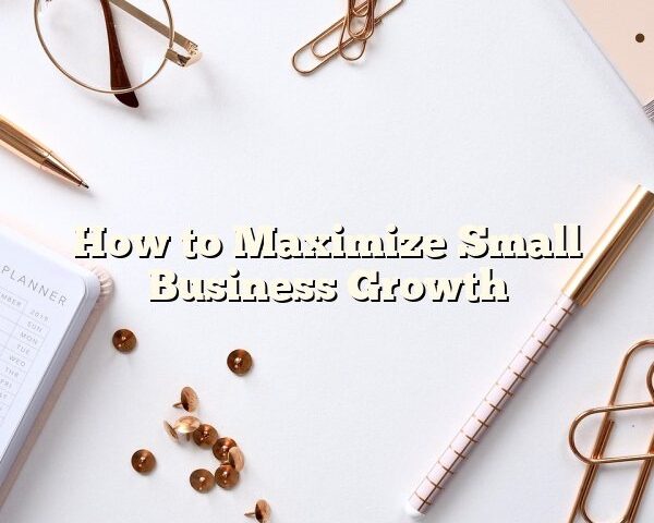 How to Maximize Small Business Growth