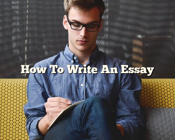 How To Write An Essay