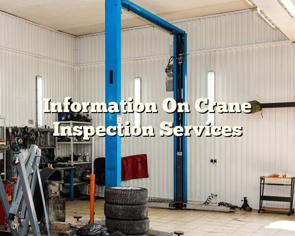 Information On Crane Inspection Services