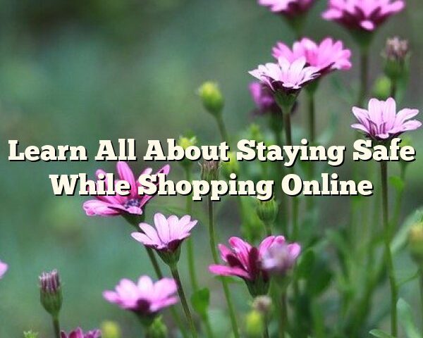 Learn All About Staying Safe While Shopping Online