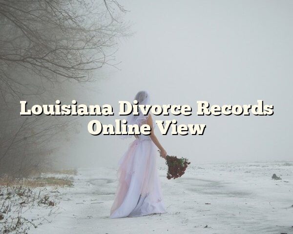 Louisiana Divorce Records Online View