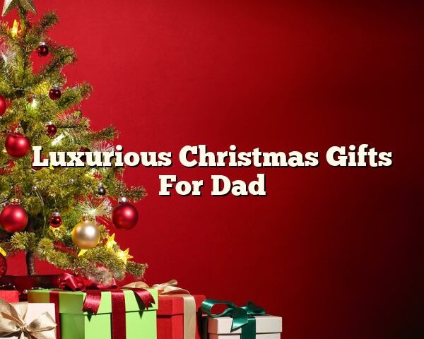 Luxurious Christmas Gifts For Dad