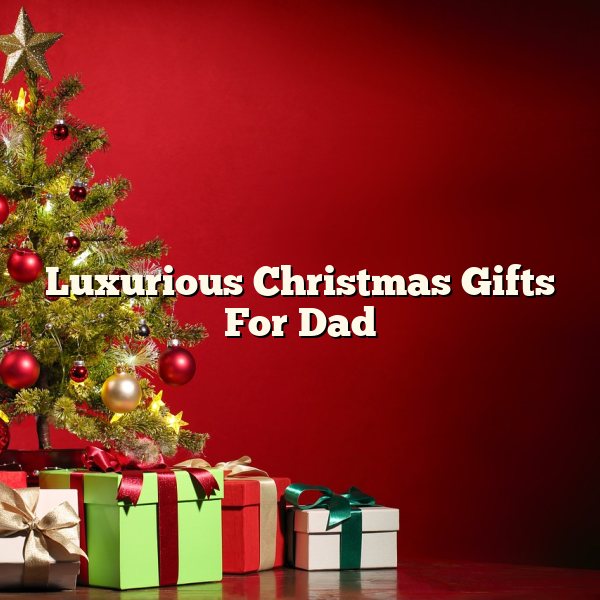 Luxurious Christmas Gifts For Dad