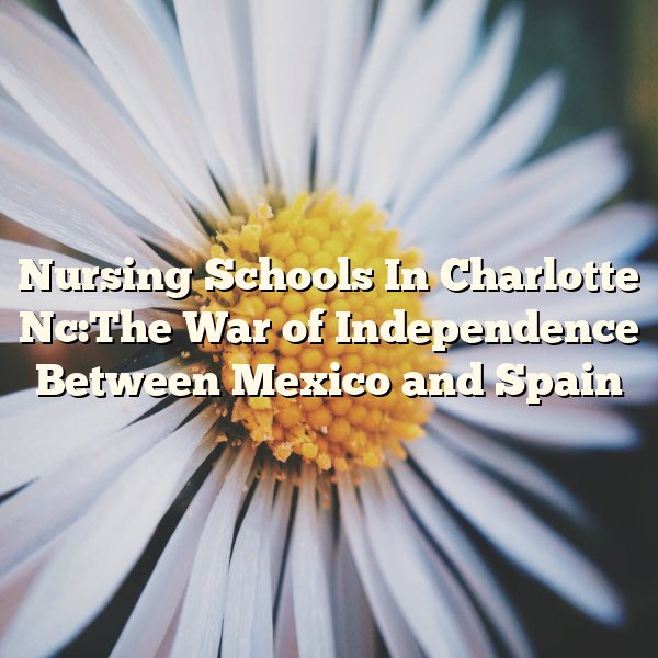 Nursing Schools In Charlotte Nc:The War of Independence Between Mexico and Spain