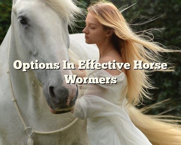 Options In Effective Horse Wormers