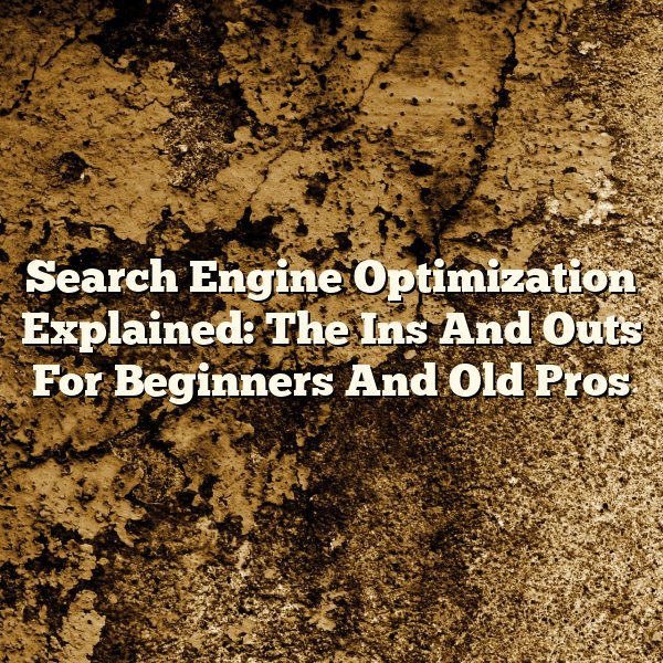 Search Engine Optimization Explained: The Ins And Outs For Beginners And Old Pros