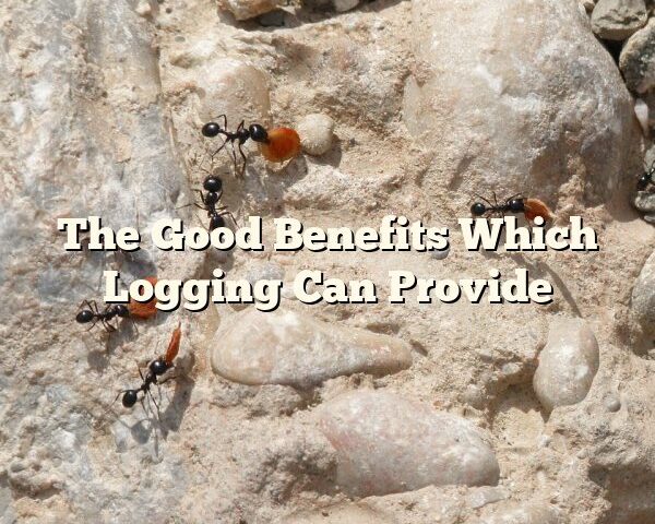 The Good Benefits Which Logging Can Provide