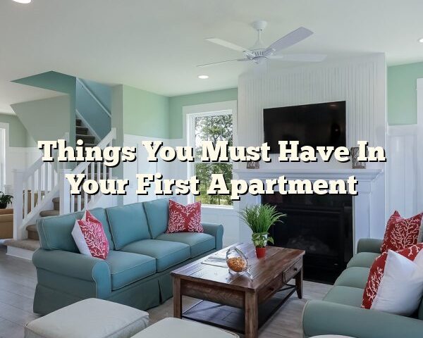 Things You Must Have In Your First Apartment