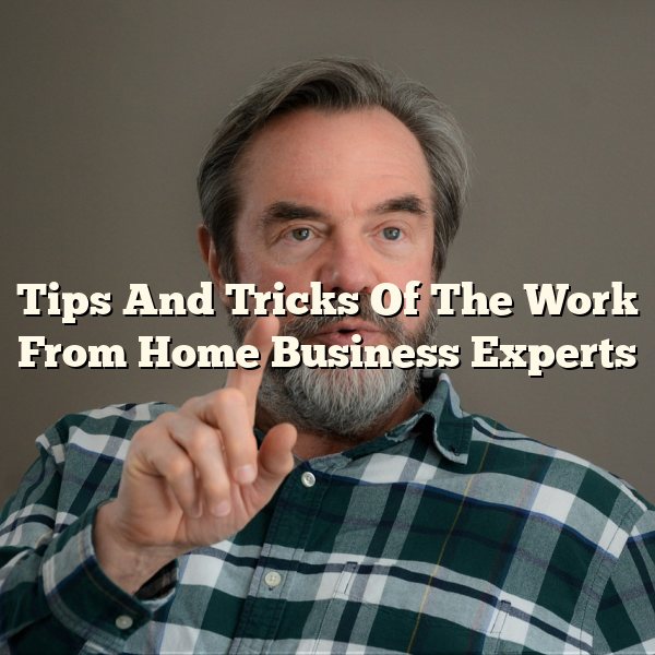 Tips And Tricks Of The Work From Home Business Experts