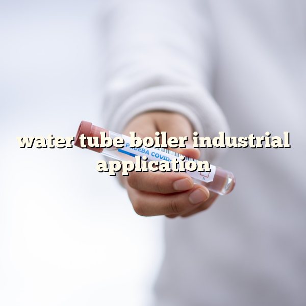 water tube boiler industrial application