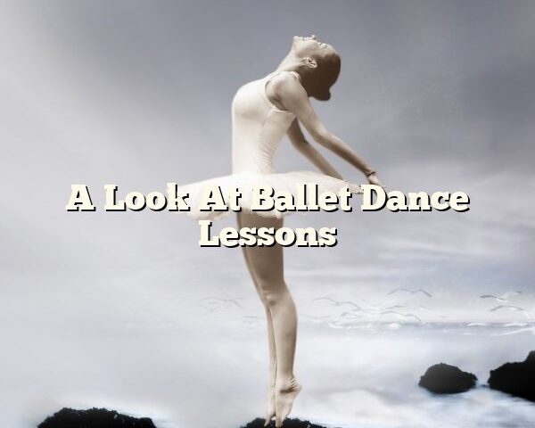 A Look At Ballet Dance Lessons